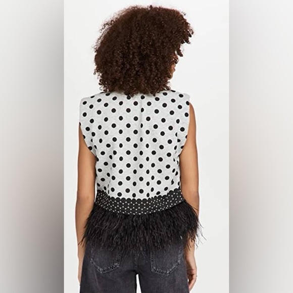 Le Superbe - Seeing Double Top w/ Feathers - size SMALL - Picture 3 of 8